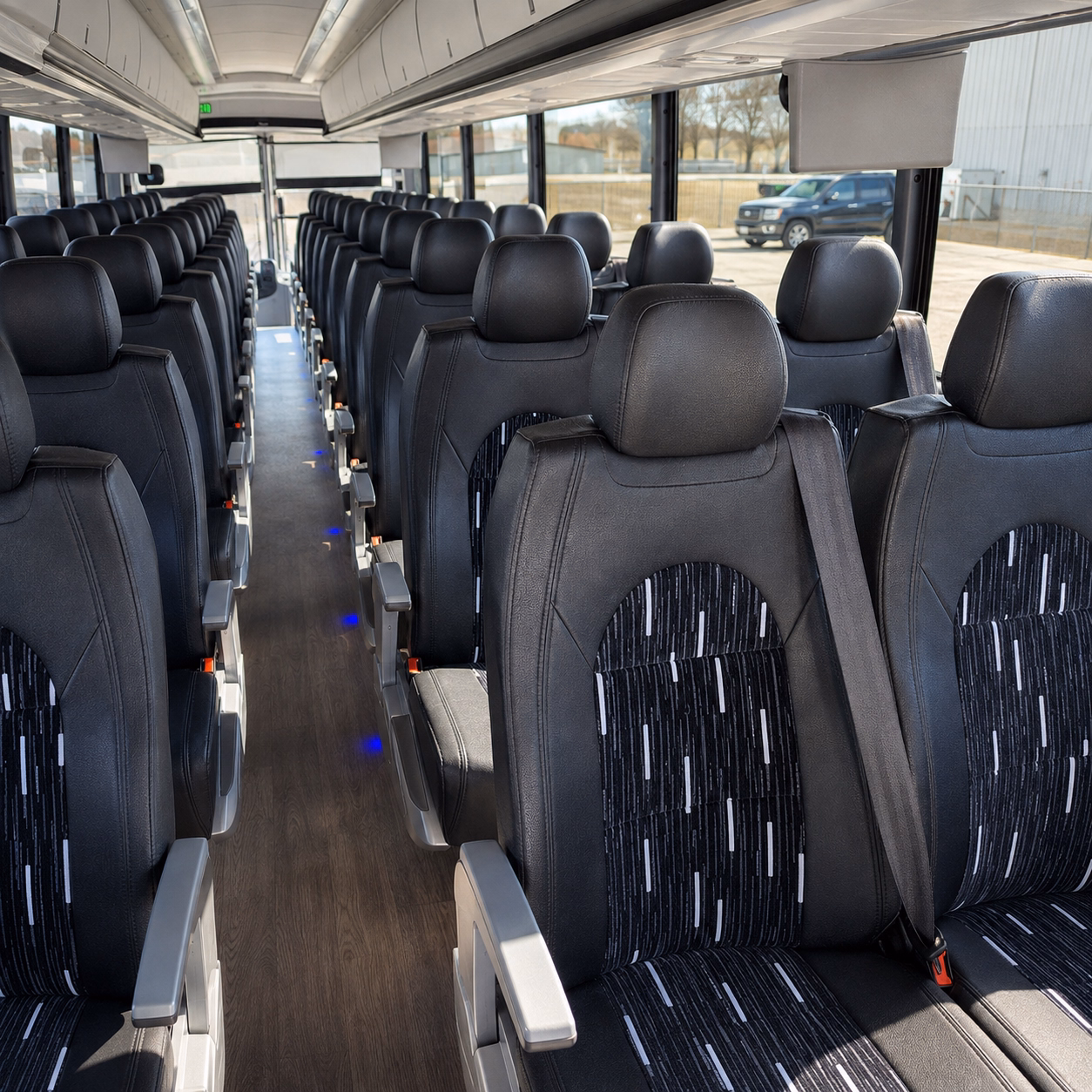 burbank airport transportation onboard seating