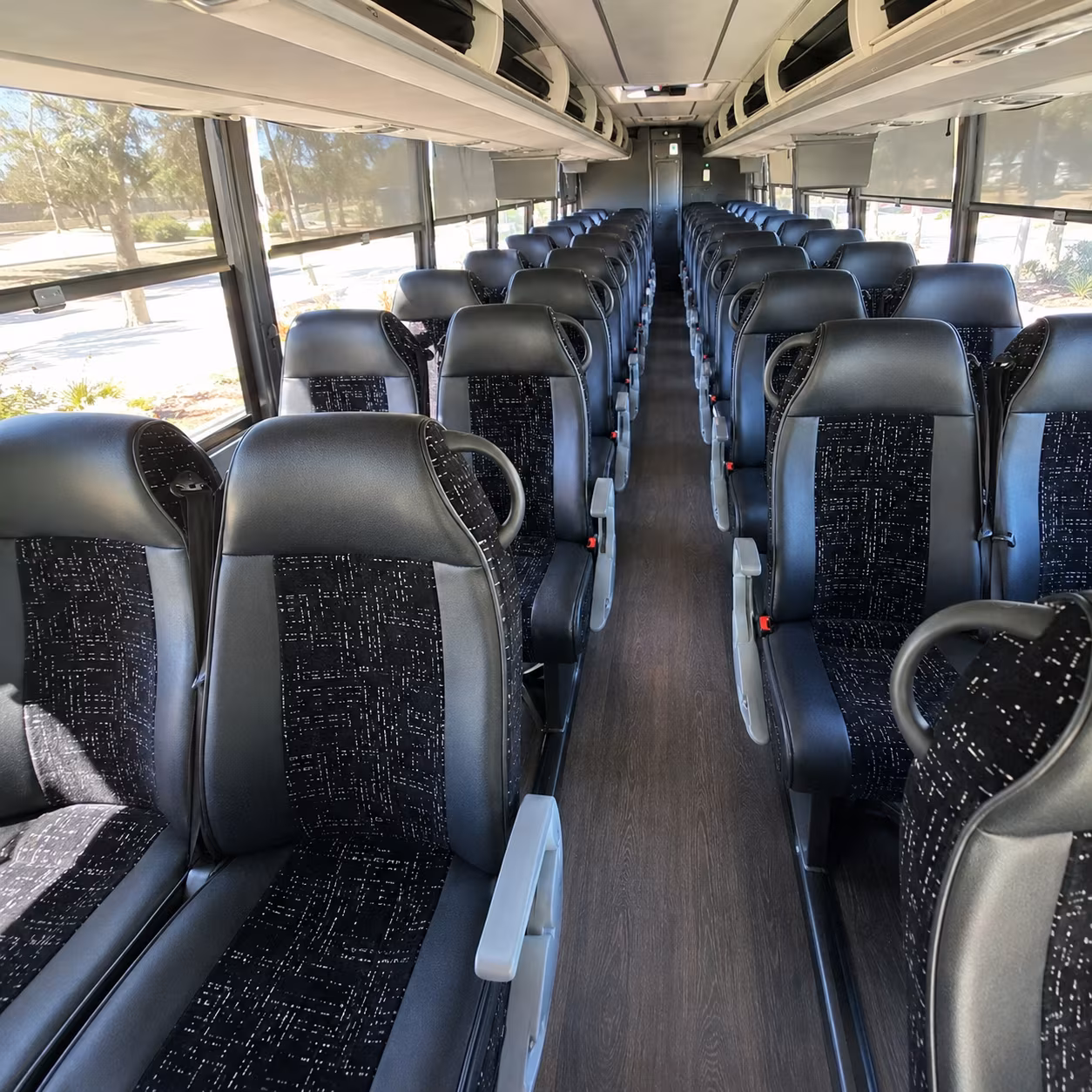 burbank charter bus interior gallery