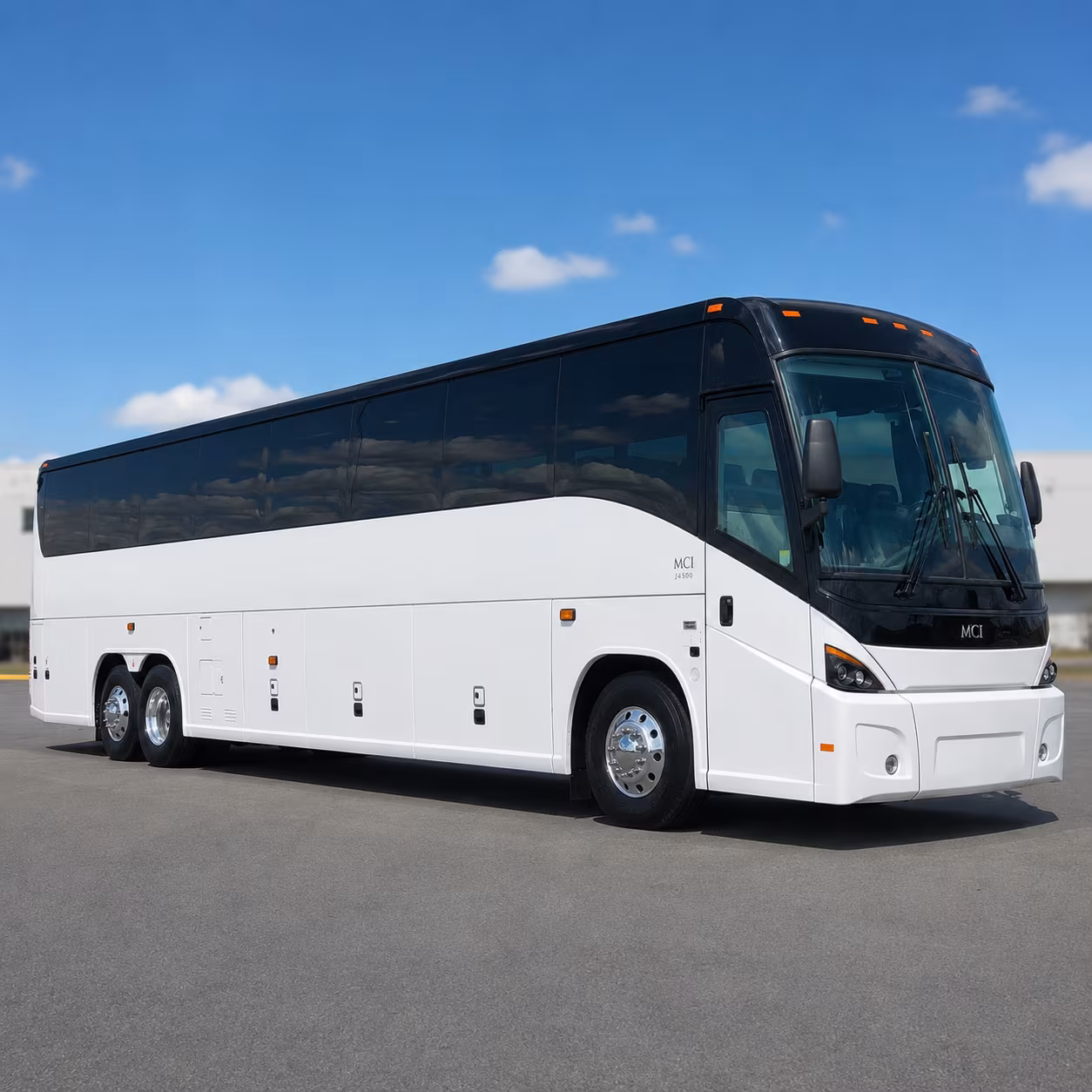 burbank charter bus rental exterior