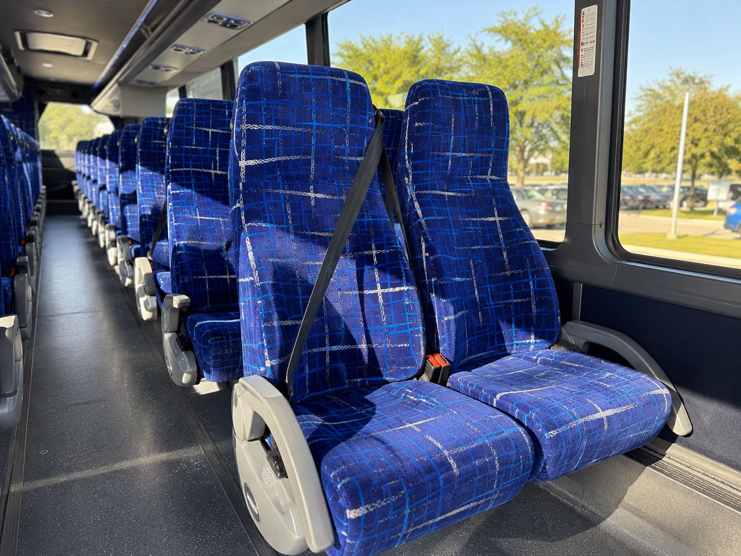 burbank charter bus rental inside