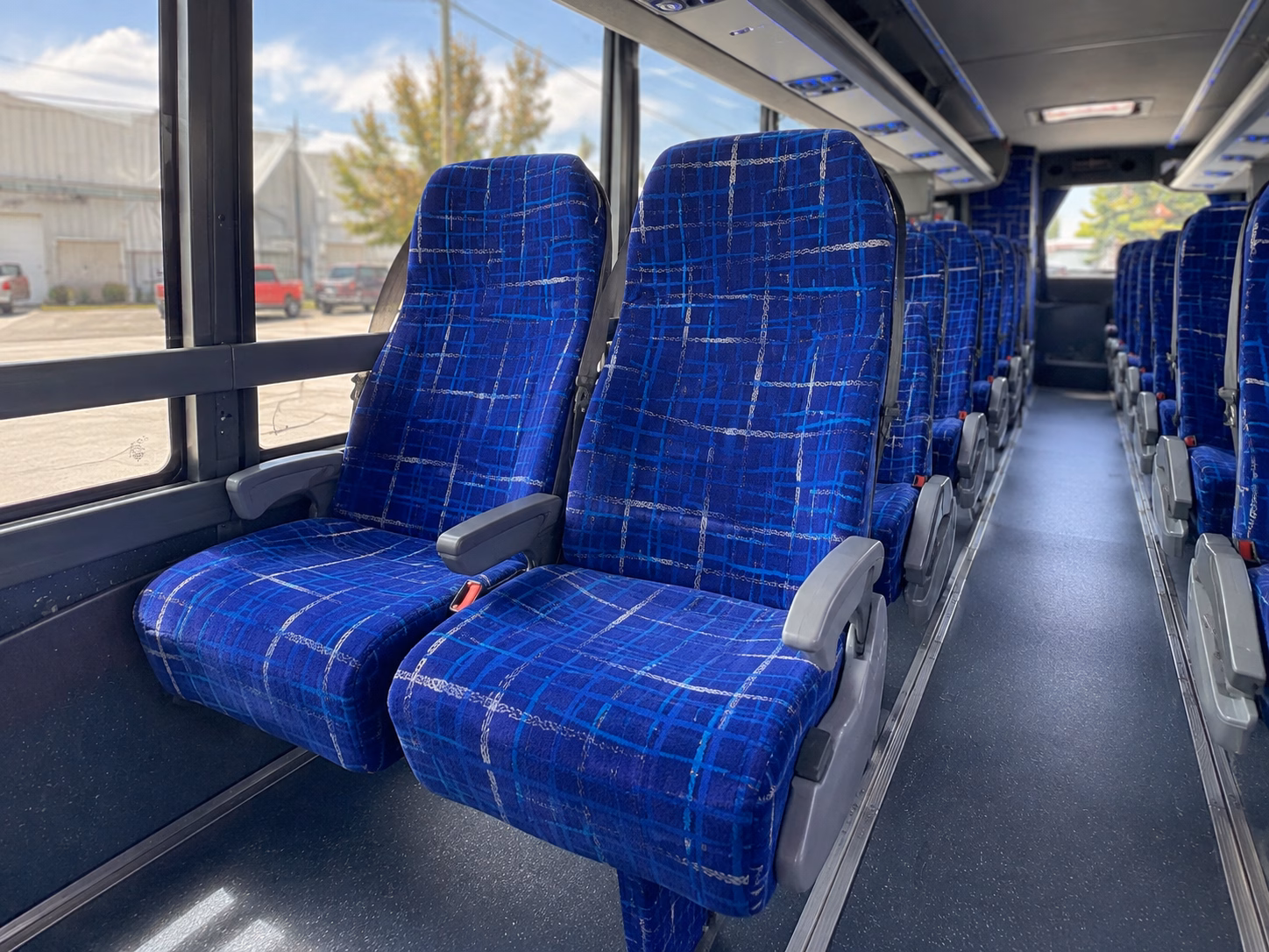 carson charter bus rental interior