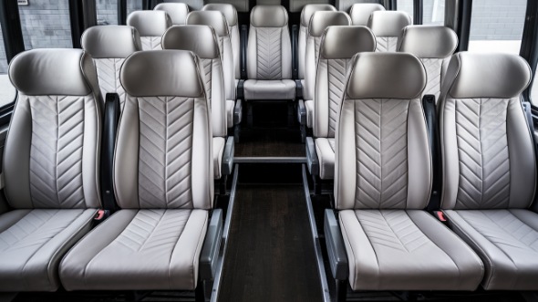 burbank 20 passenger minibus interior