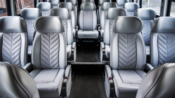 burbank 25 passenger minibus interior