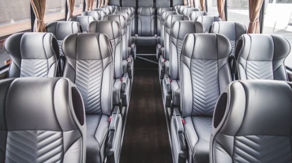 burbank 50 passenger charter bus interior